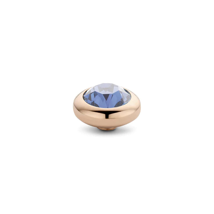 MelanO Vivid CZ Jeans blue 7mm - silver or Rose gold
