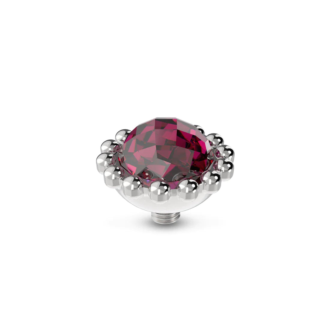 MelanO Twisted Bali Facet Fushia - silver