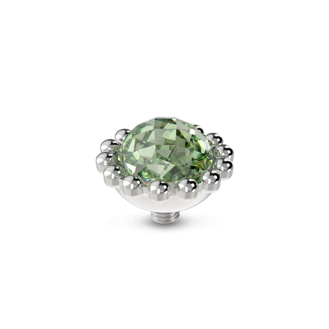MelanO Twisted Bali Facet chrysolite - silver