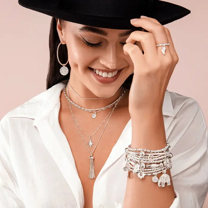 Bobble Chain Lucky Star Necklace