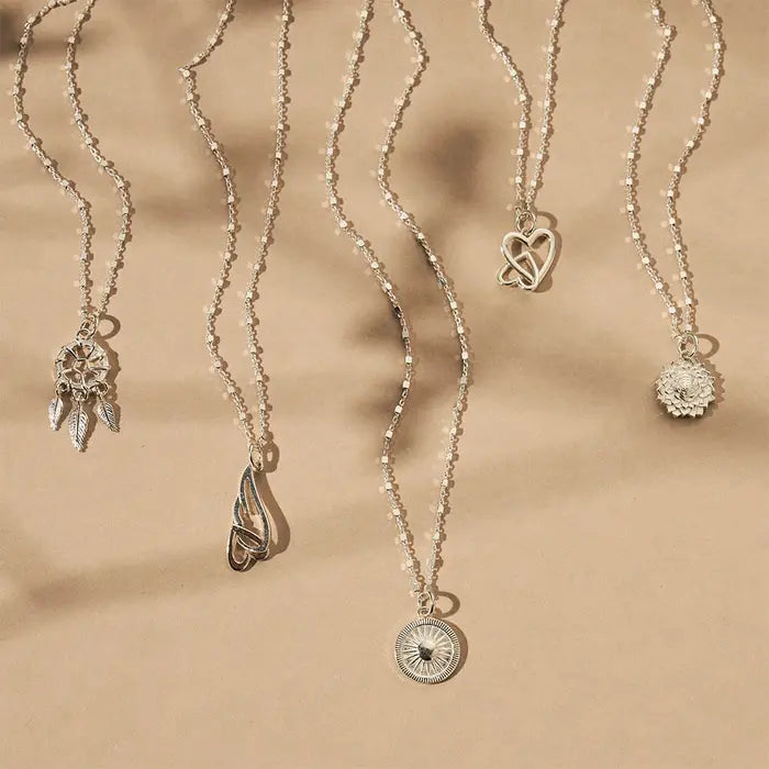 Chlobo Delicate Cube Chain Dream Catcher Necklace