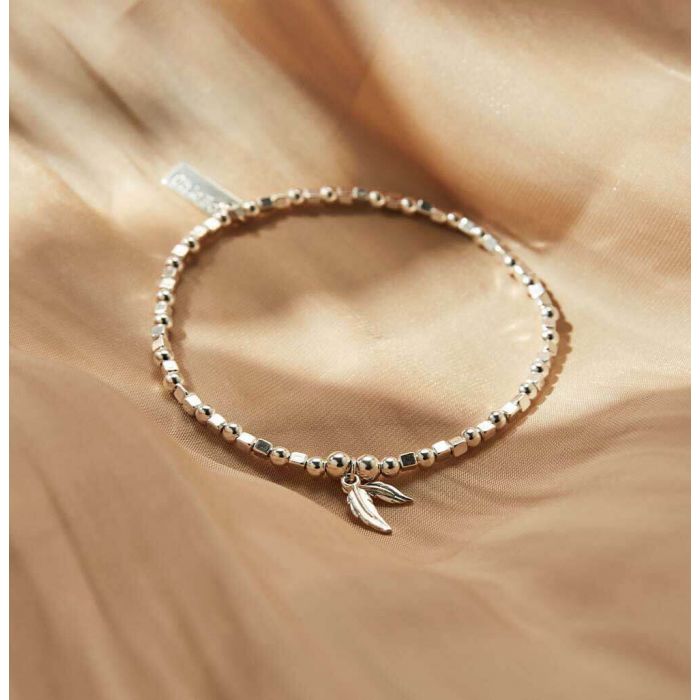 Chlobo Mini Cube Double Feather Bracelet
