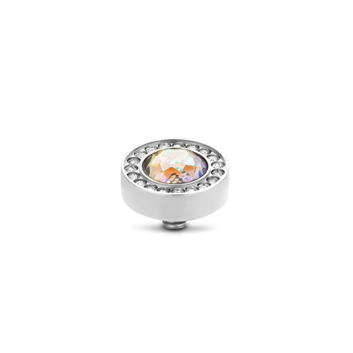 MelanO Halo CZ twisted - Crystal AB - silver or Rose gold