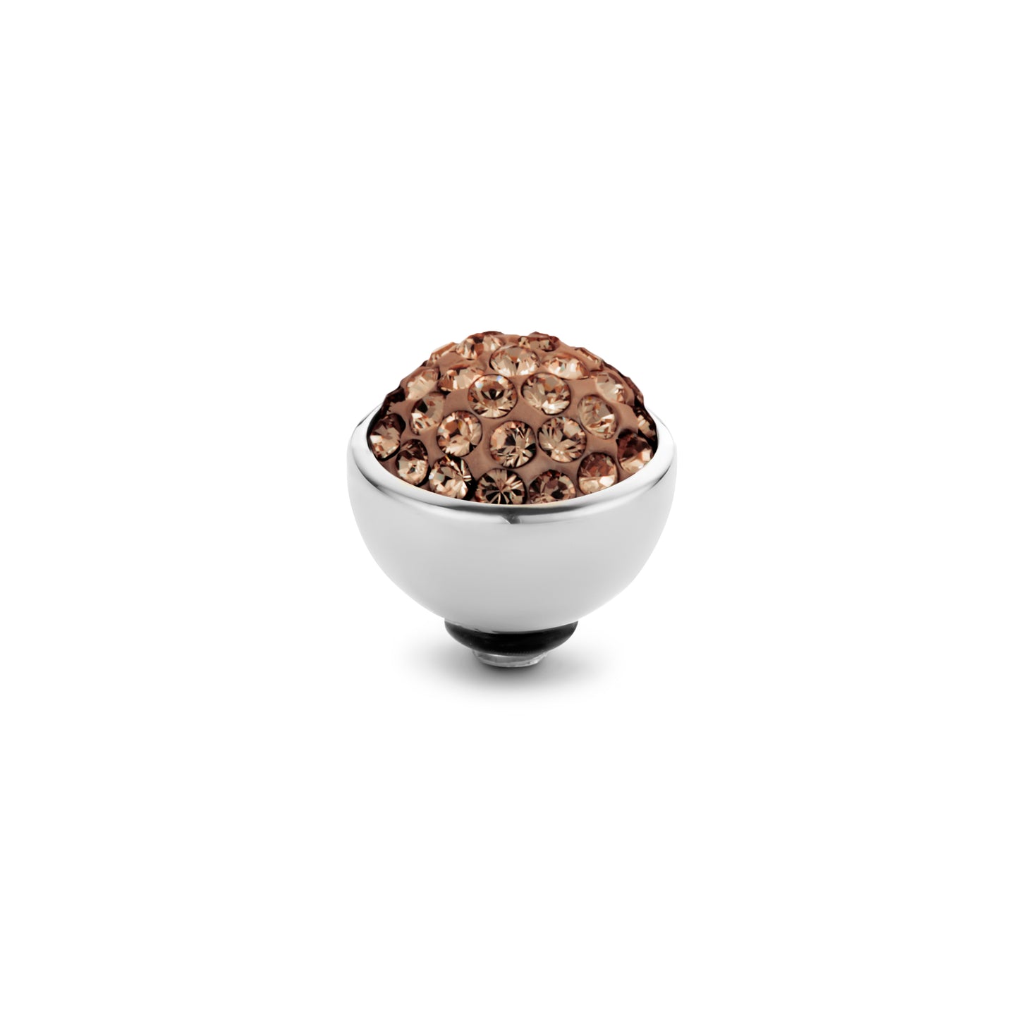 MelanO Twisted Shiny 8mm smoked topaz TM74 - silver or Rose gold