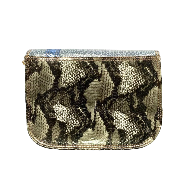Leather Bag Metallic Animal Print - was £38 Reduced