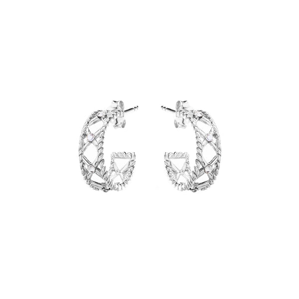 Louis Vuitton Silver Hoop Earrings