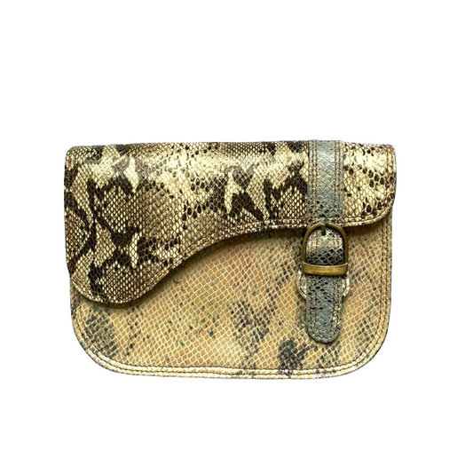 Leather Bag Metallic Animal Print - was £38 Reduced!