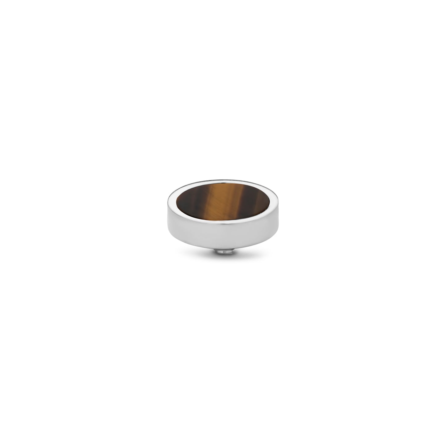 MelanO Twisted Gem Plate Tiger eye - silver or Rose gold