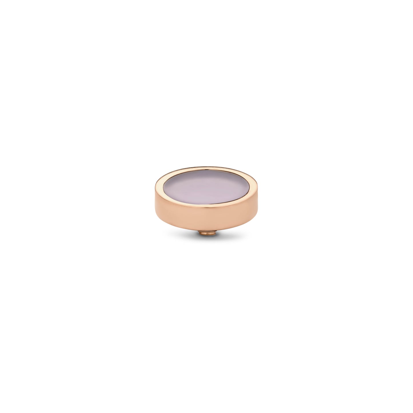MelanO Twisted Gem Plate Rose Quartz - silver or Rose gold