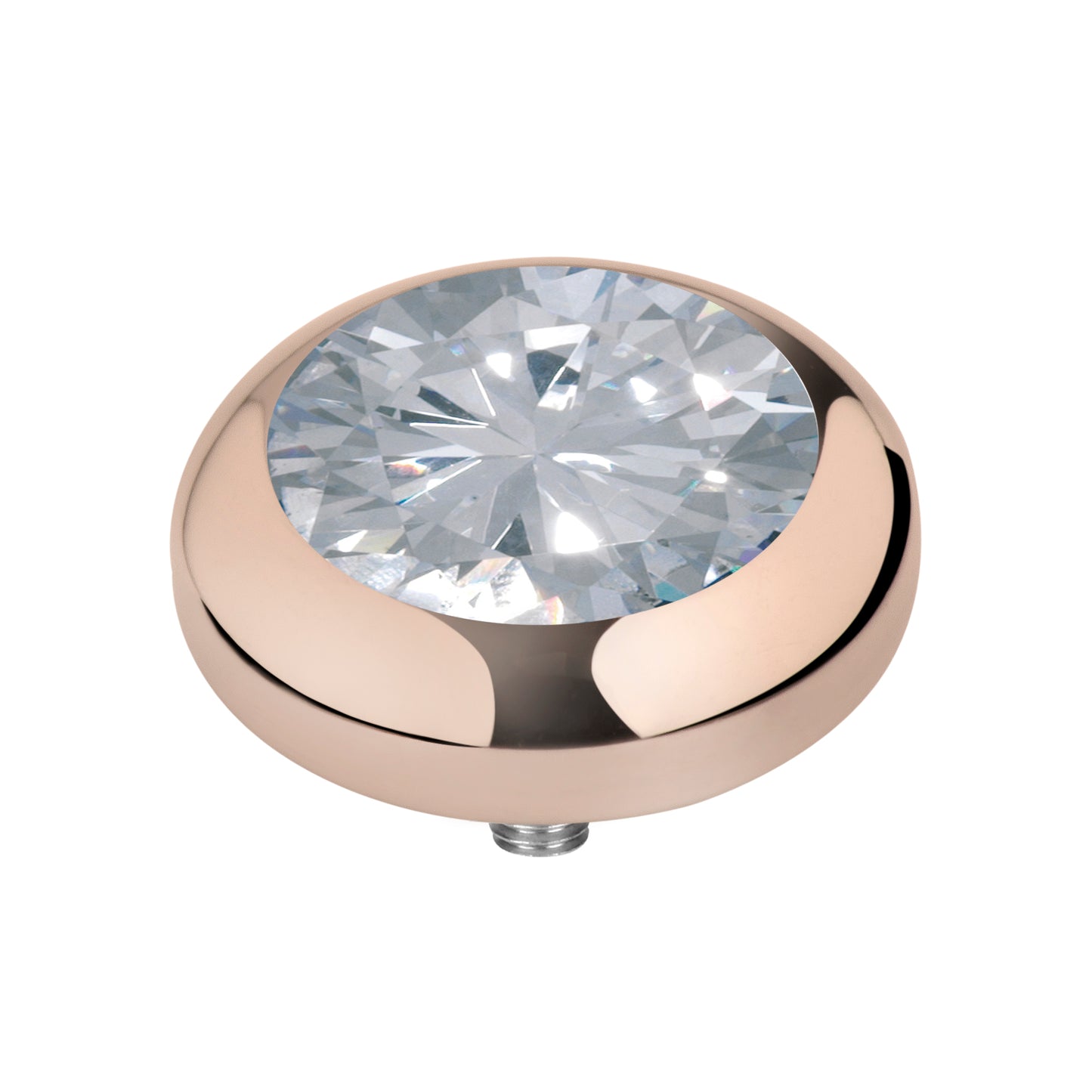 MelanO Vivid CZ Crystal 7mm - silver or Rose gold