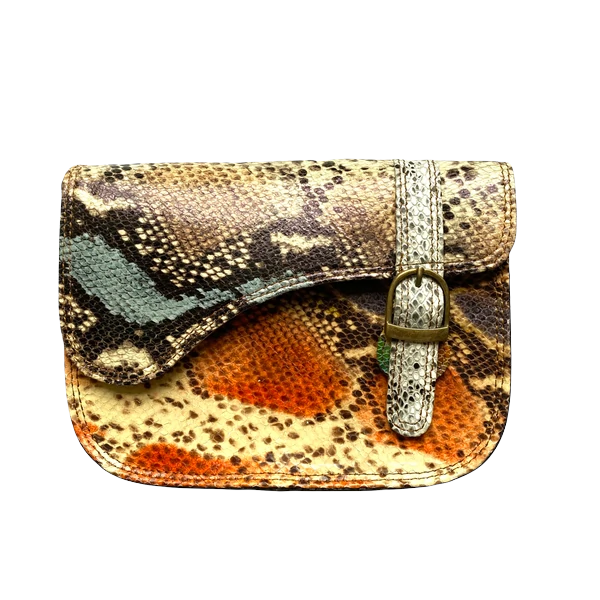 Leather Bag Metallic Animal Print - was £38 Reduced!