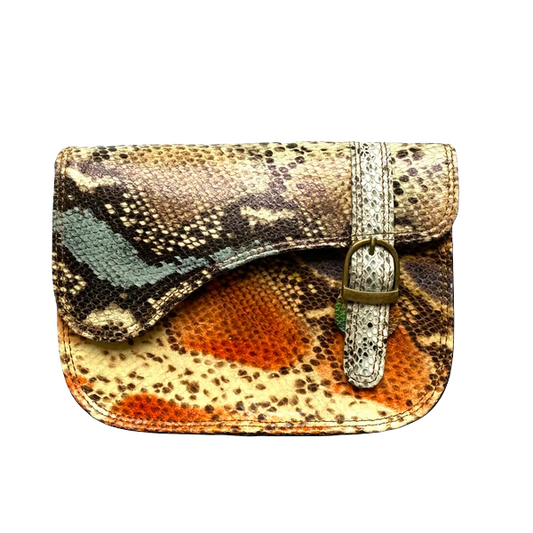 Leather Bag Metallic Animal Print - was £38 Reduced!