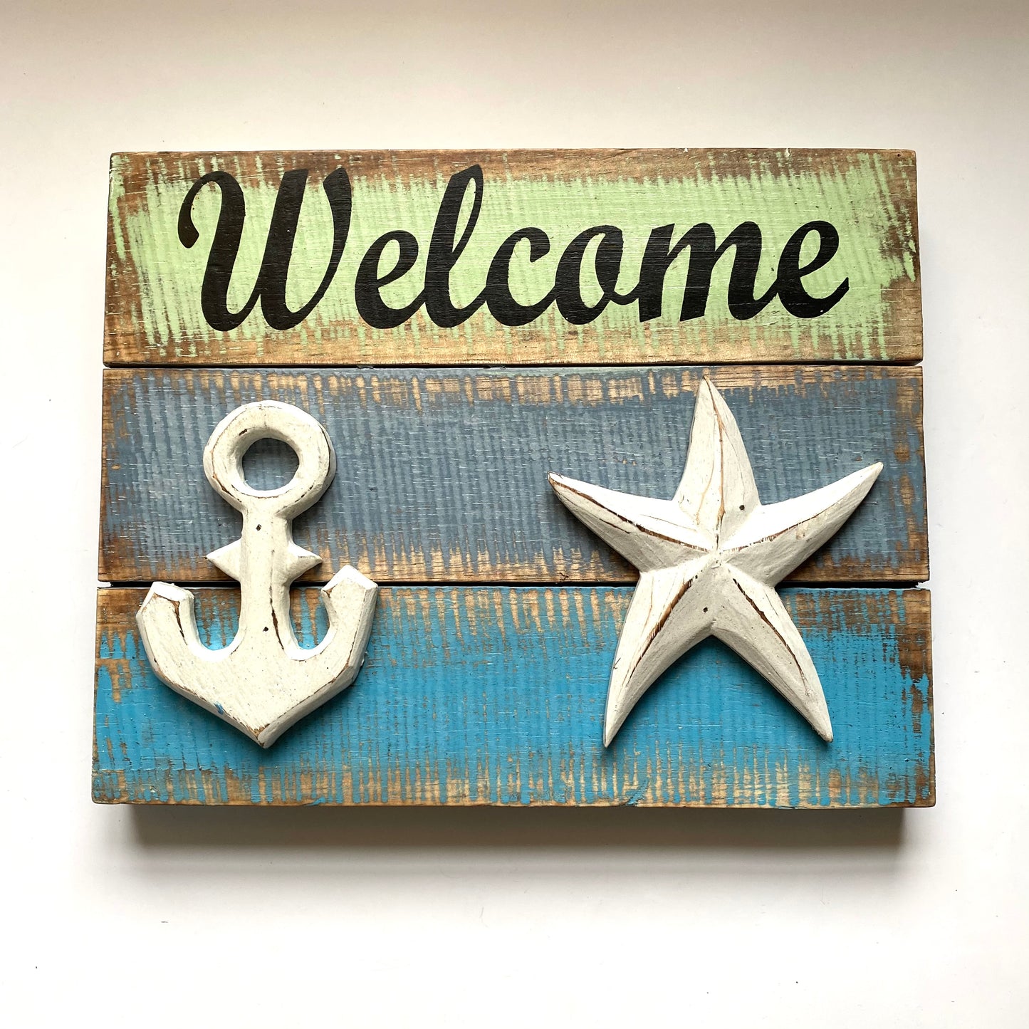 Rustic driftwood plaque