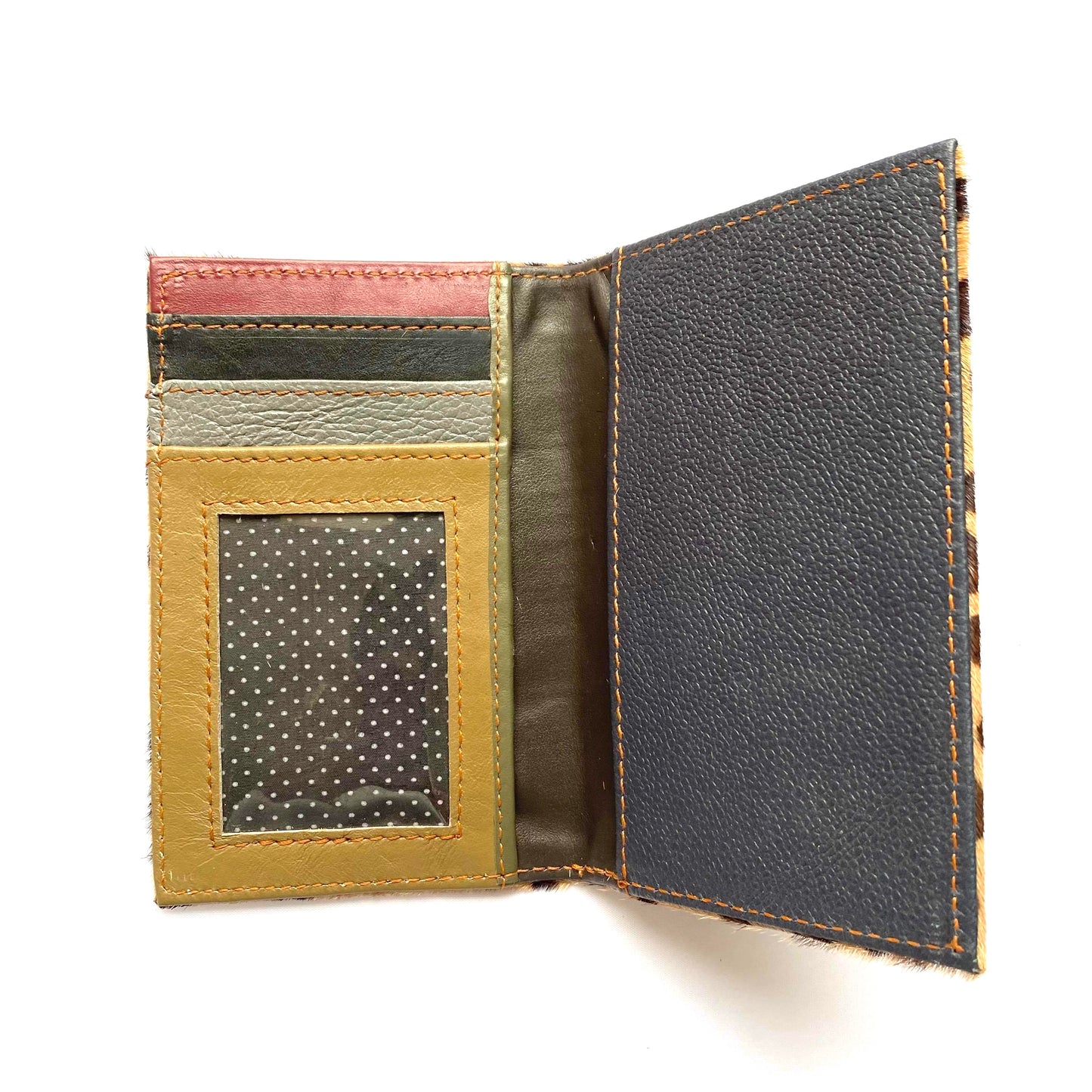 Leather Animal Print Wallet