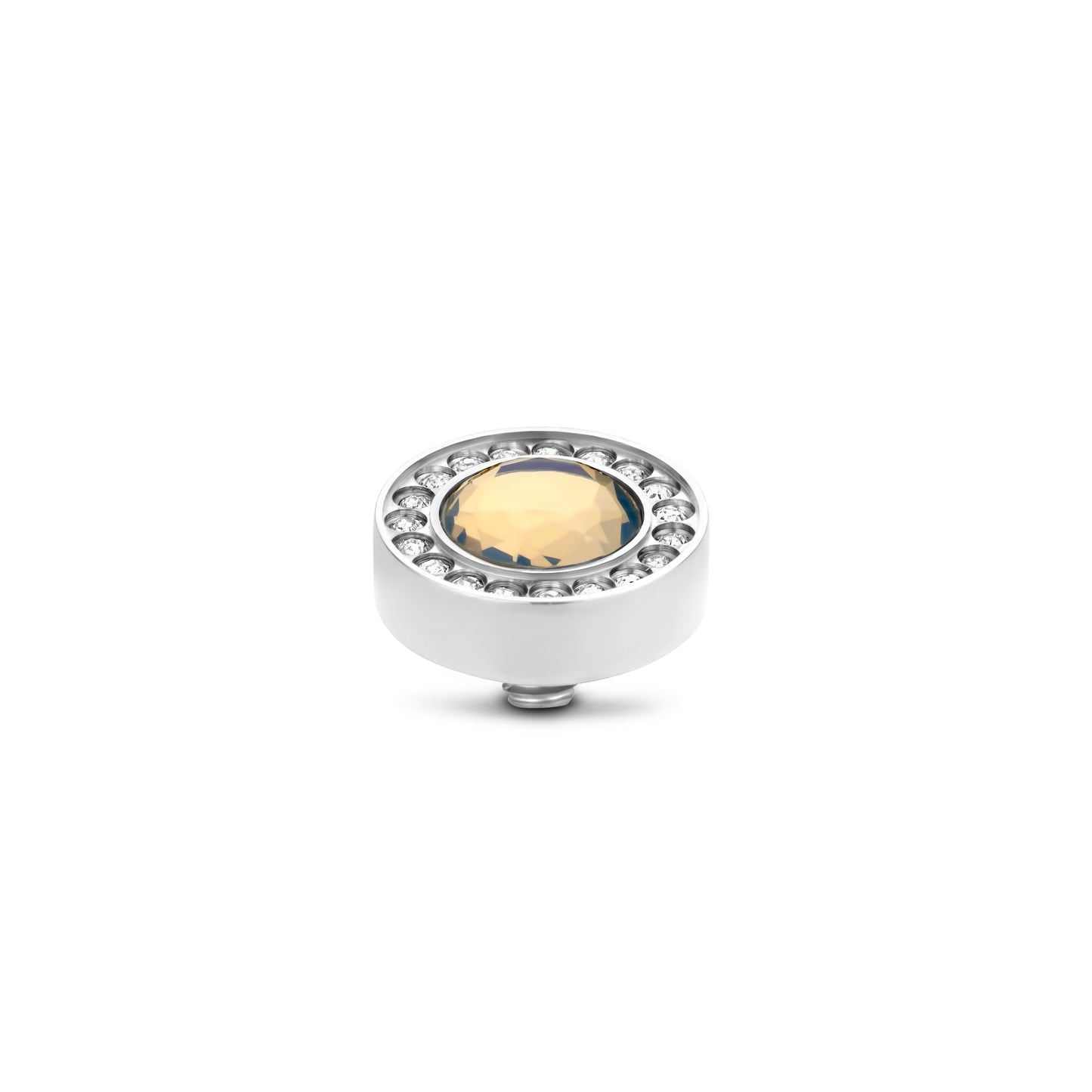 MelanO Halo CZ twisted - Crystal Celsian - silver or Rose gold