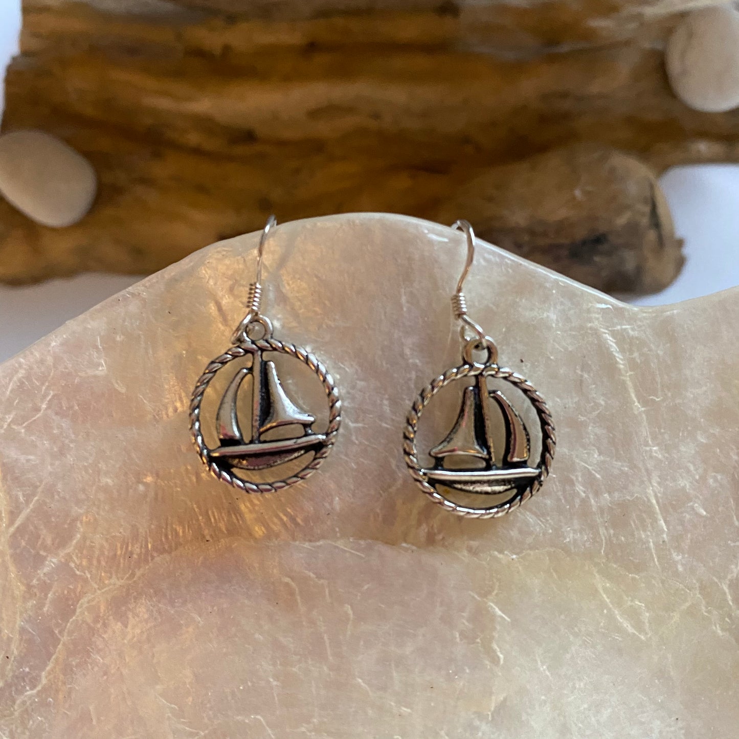 Sterling silver earrings - Ships
