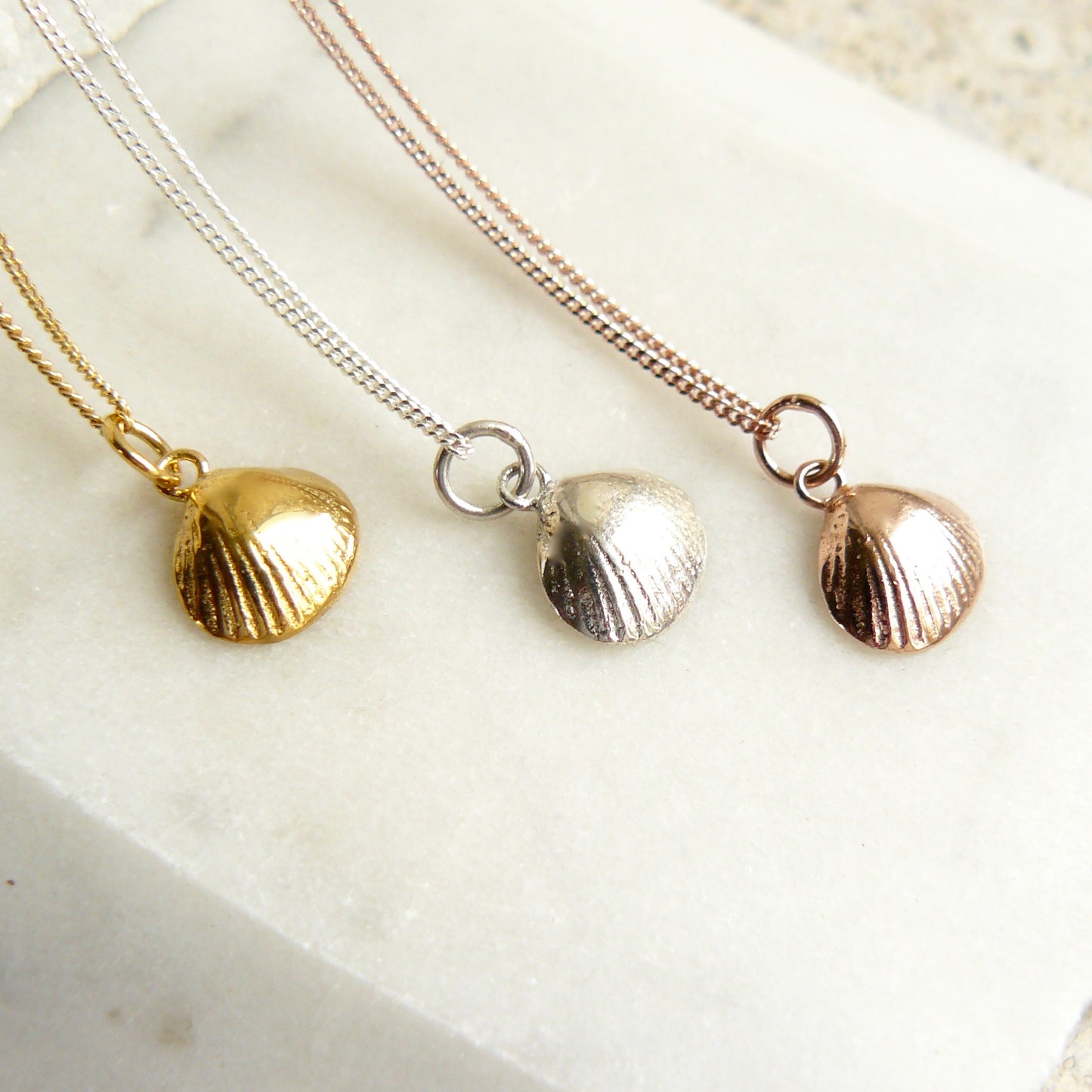 Small shell charm pendant
