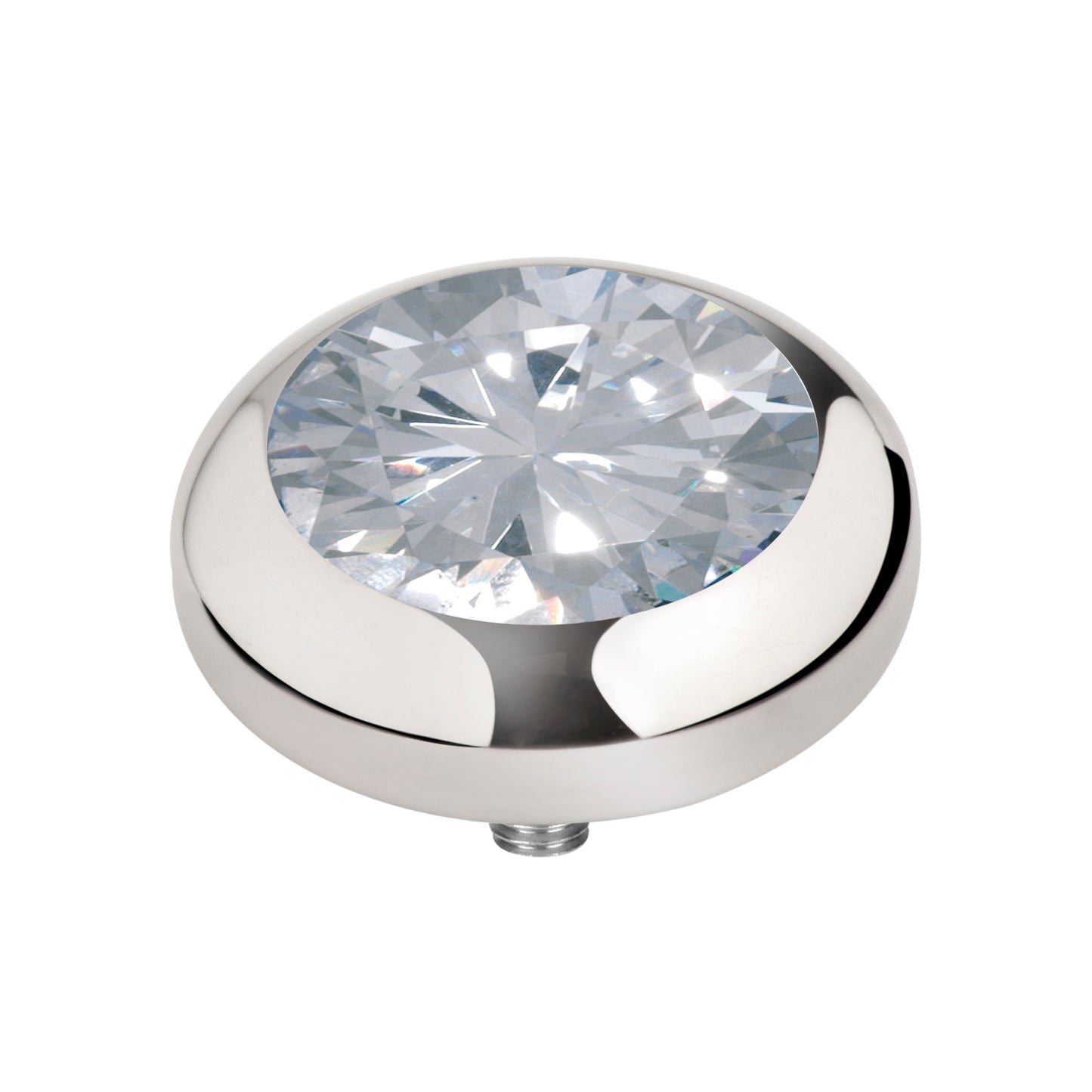 MelanO Vivid CZ Crystal 7mm - silver or Rose gold