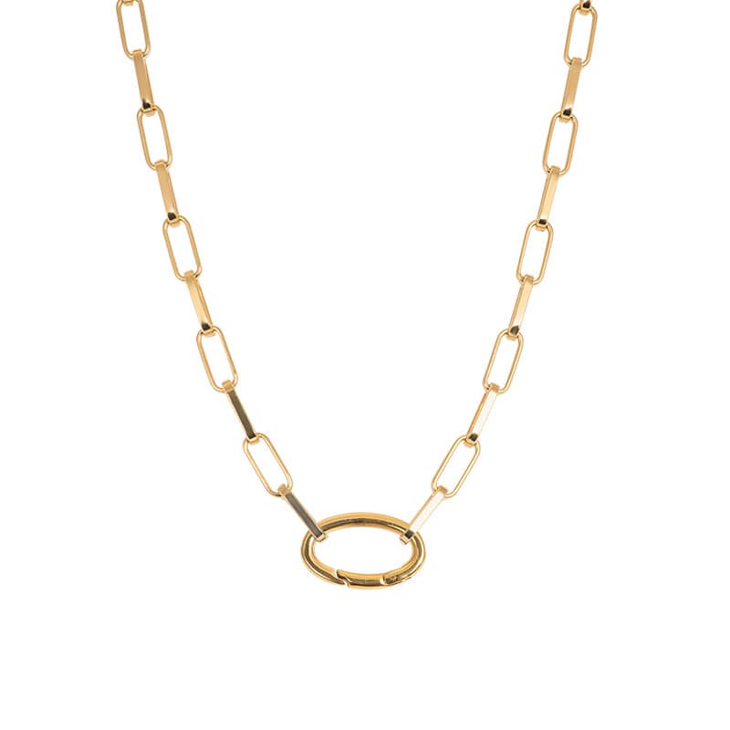 Ixxxi square chain necklace - gold or silver