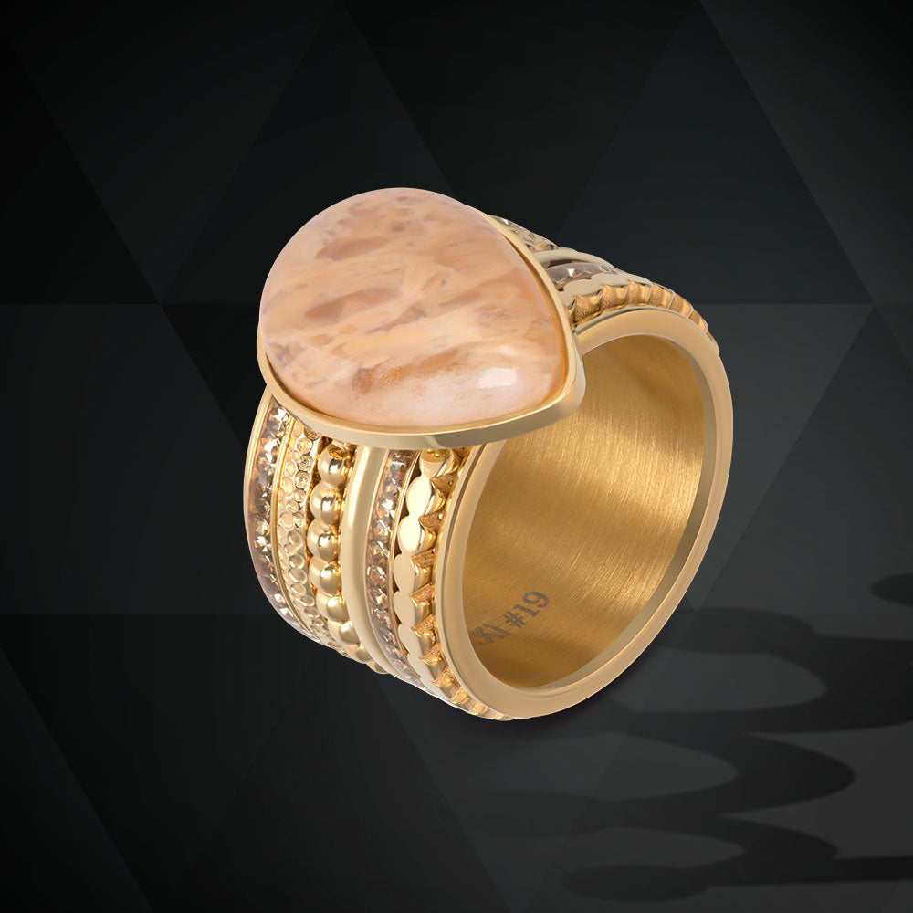 i.X.X.X.i infill ring Royal Stone drop topaz - 2mm