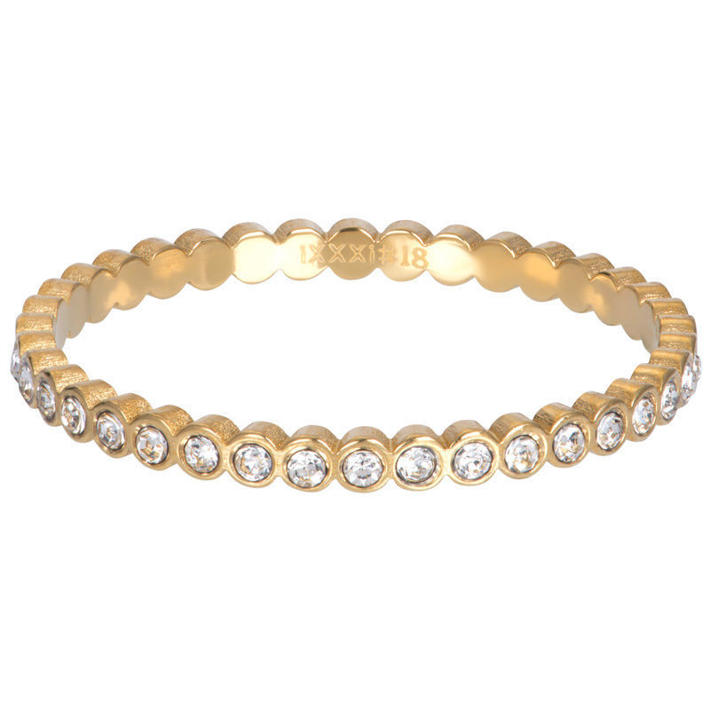 i.X.X.X.i infill ring Small Circle Stone - 3 colours - 2mm