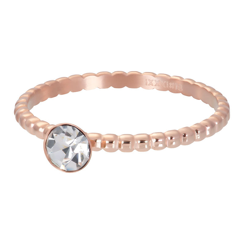 i.X.X.X.i infill ring Balls with Crystal Stone - 3 colours - 2mm