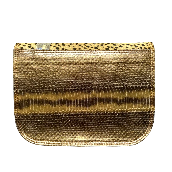 Leather Bag Metallic Animal Print - was £38 Reduced!