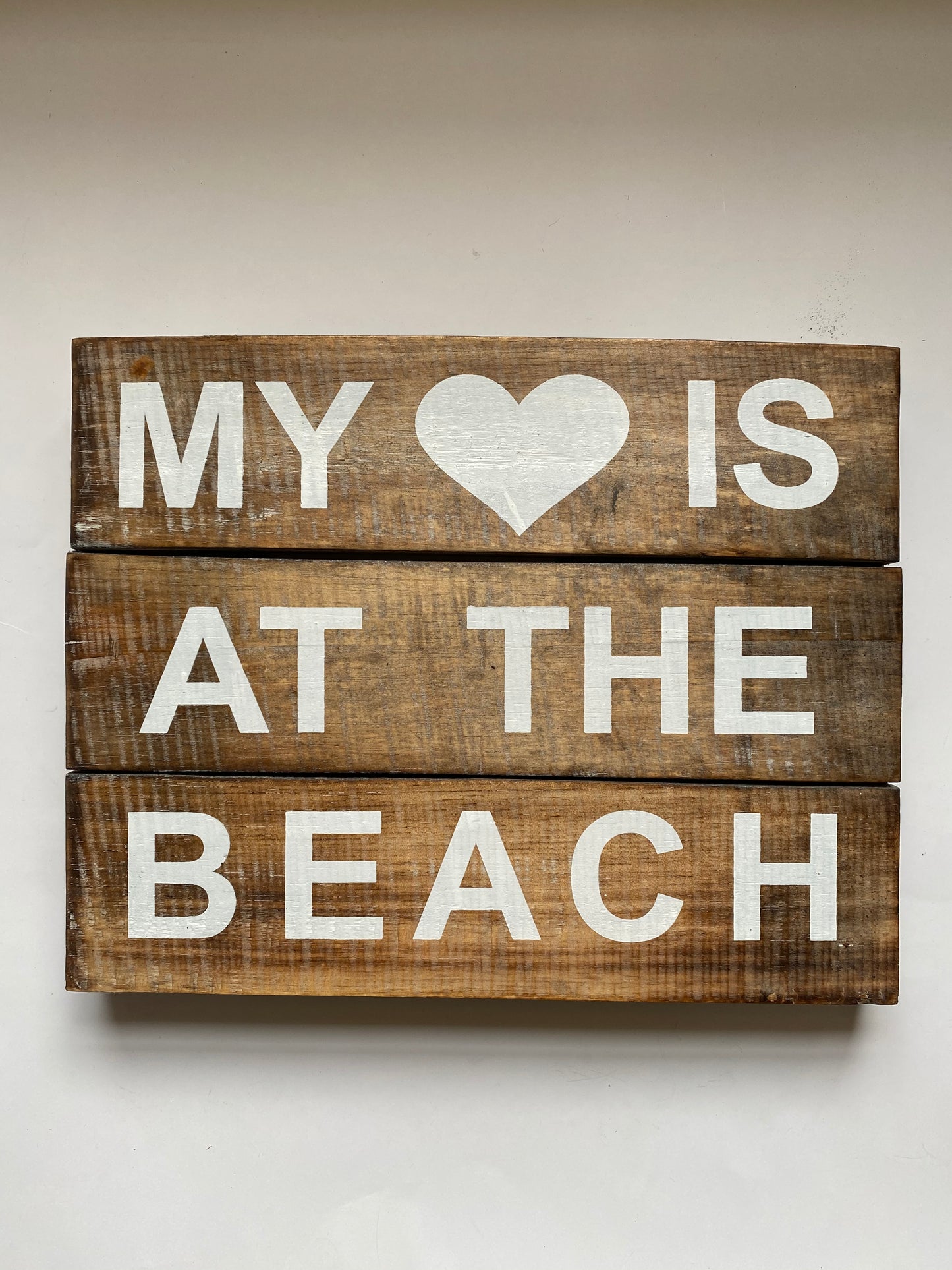 Rustic driftwood plaque