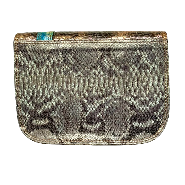 Leather Bag Metallic Animal Print. Was £38 Reduced!