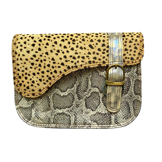 Leather Bag Metallic Animal Print - was £38 Reduced!