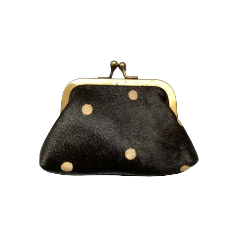 Leather Animal Print Purse