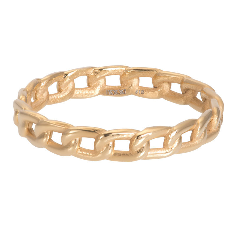 IXXXi enjoy link ring 4mm - gold or Rose gold
