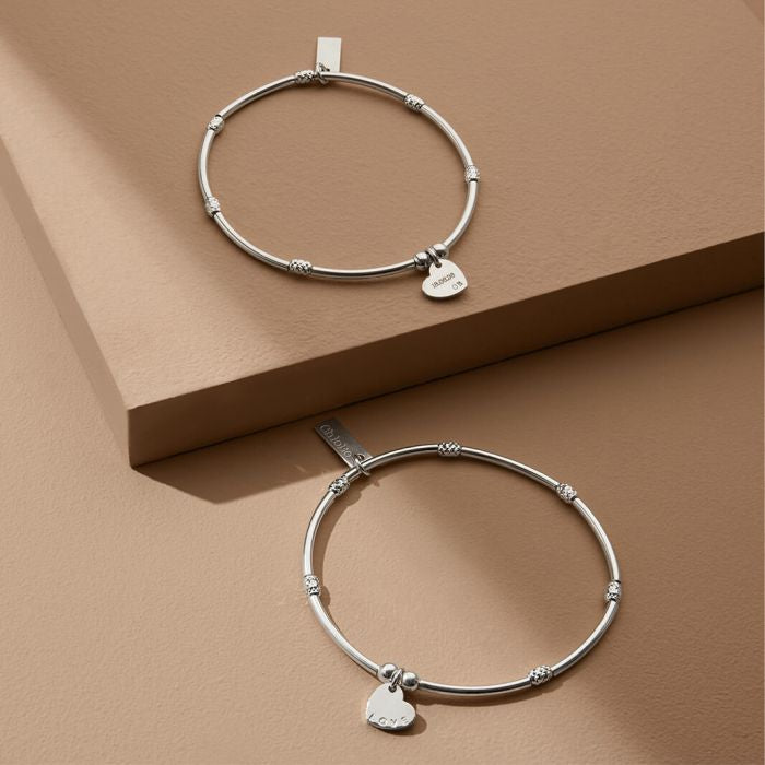 Chlobo Mini Noodle Sparkle Rice Love Heart Bracelet