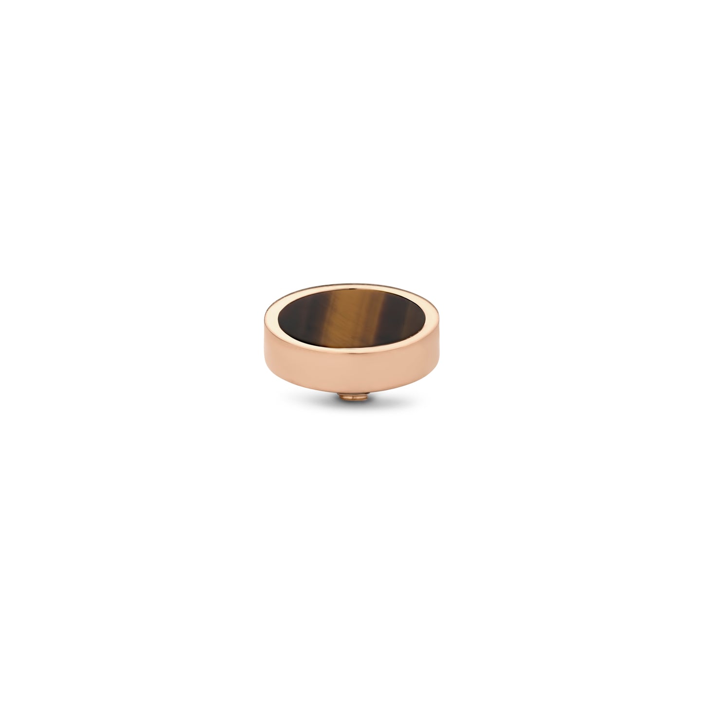 MelanO Twisted Gem Plate Tiger eye - silver or Rose gold