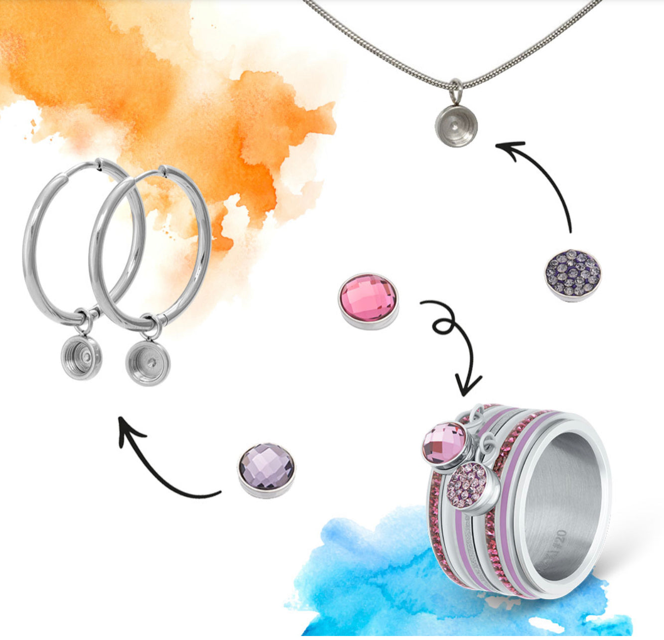 Hoops 24mm - 4 colours
