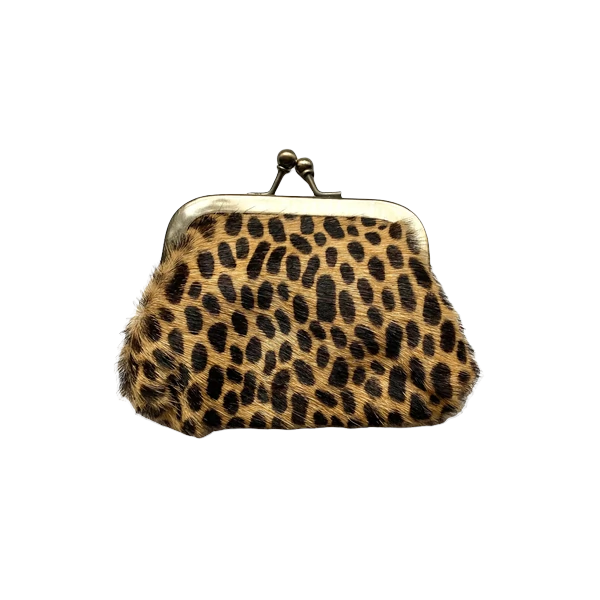 Leather Animal Print Purse