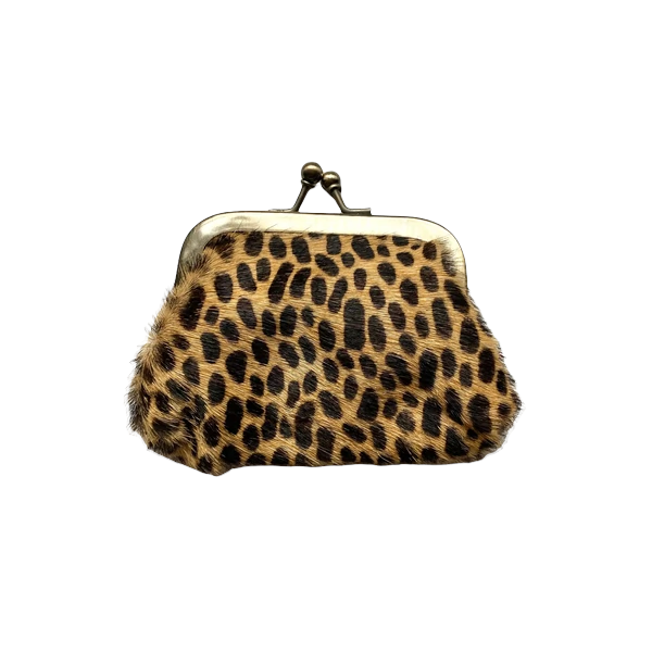 Leopard on sale clutch purse