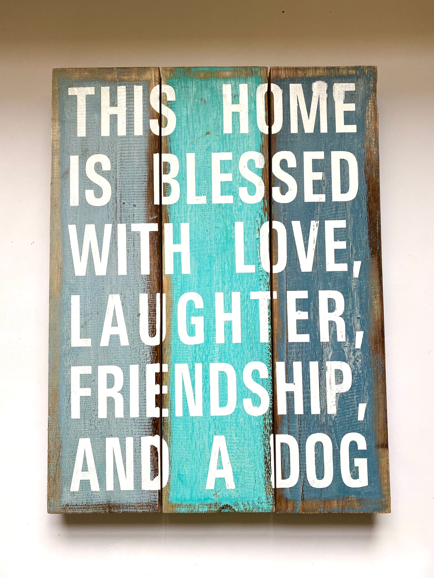 Rustic driftwood plaque