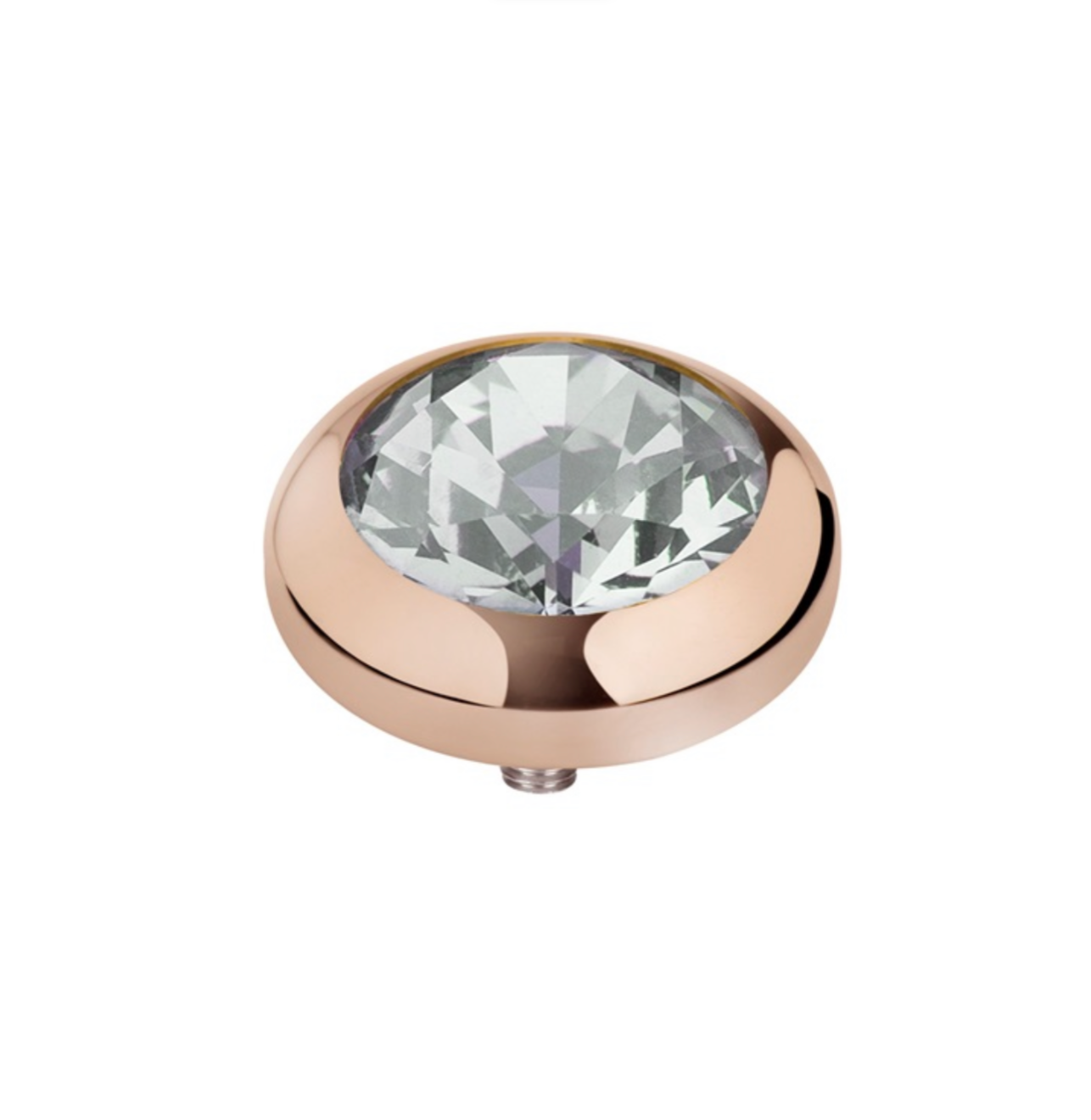 MelanO Vivid CZ Greige 7mm - silver or Rose gold