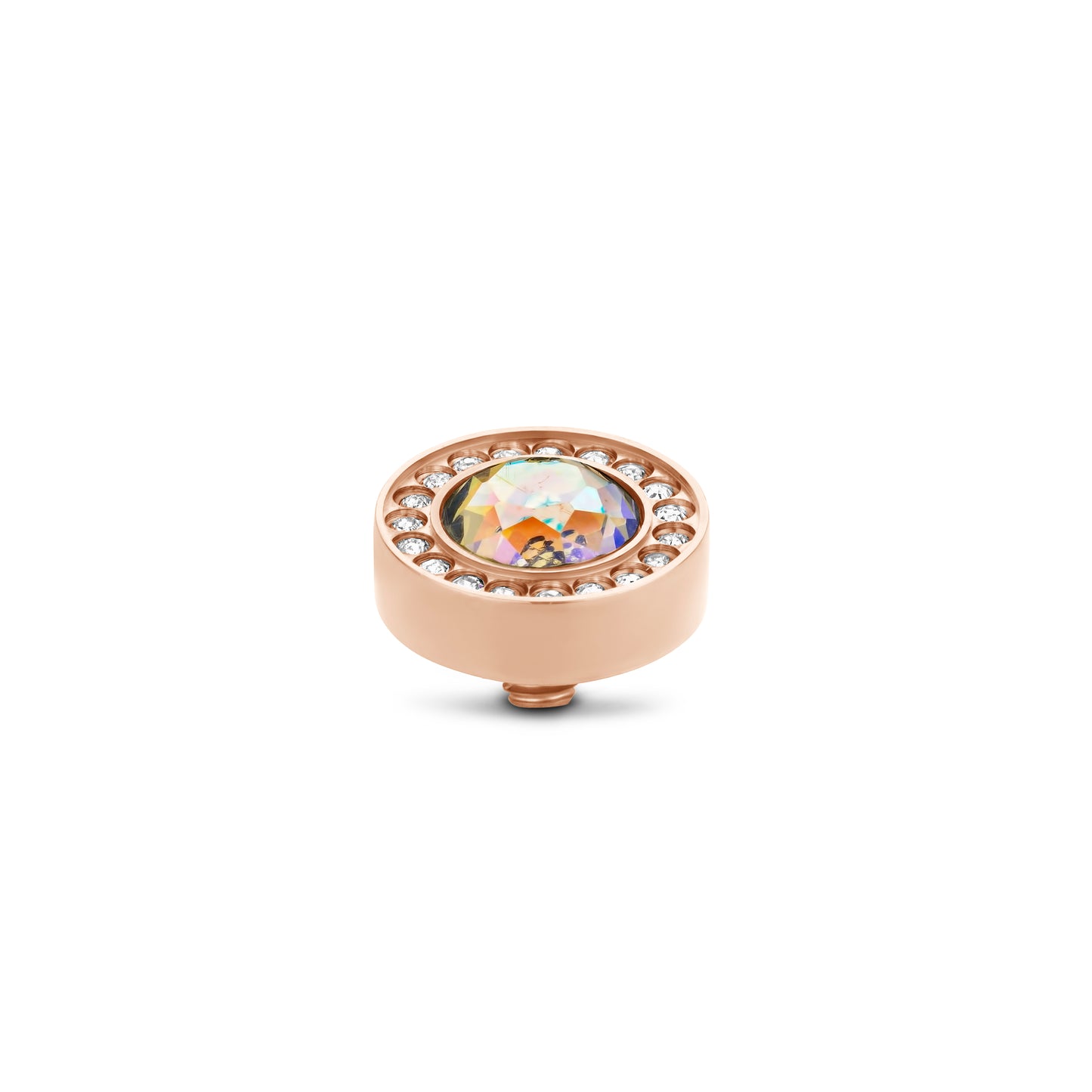 MelanO Halo CZ twisted - Crystal AB - silver or Rose gold