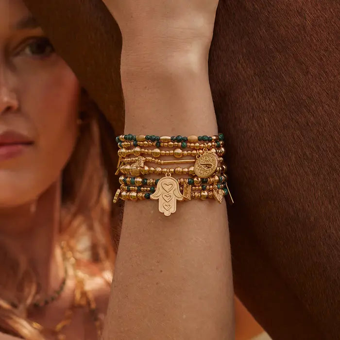 Chlobo Alternative Rice Malachite Bracelet