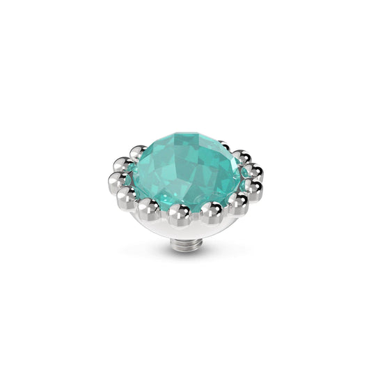 Copy of MelanO Twisted Bali Facet Turquoise - silver