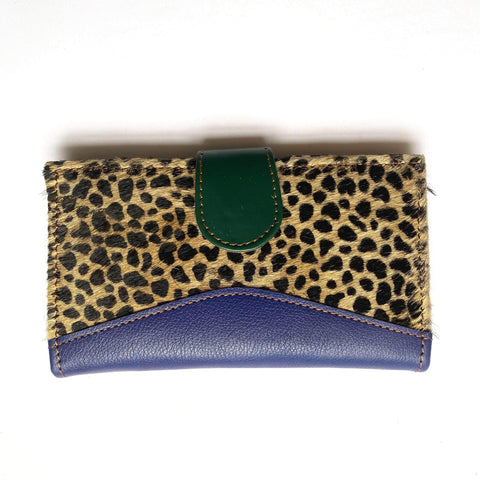 Leather Animal Print Purse Boho Beach House