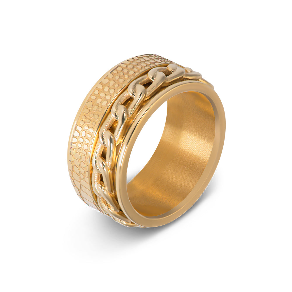 IXXXi enjoy link ring 4mm - gold or Rose gold