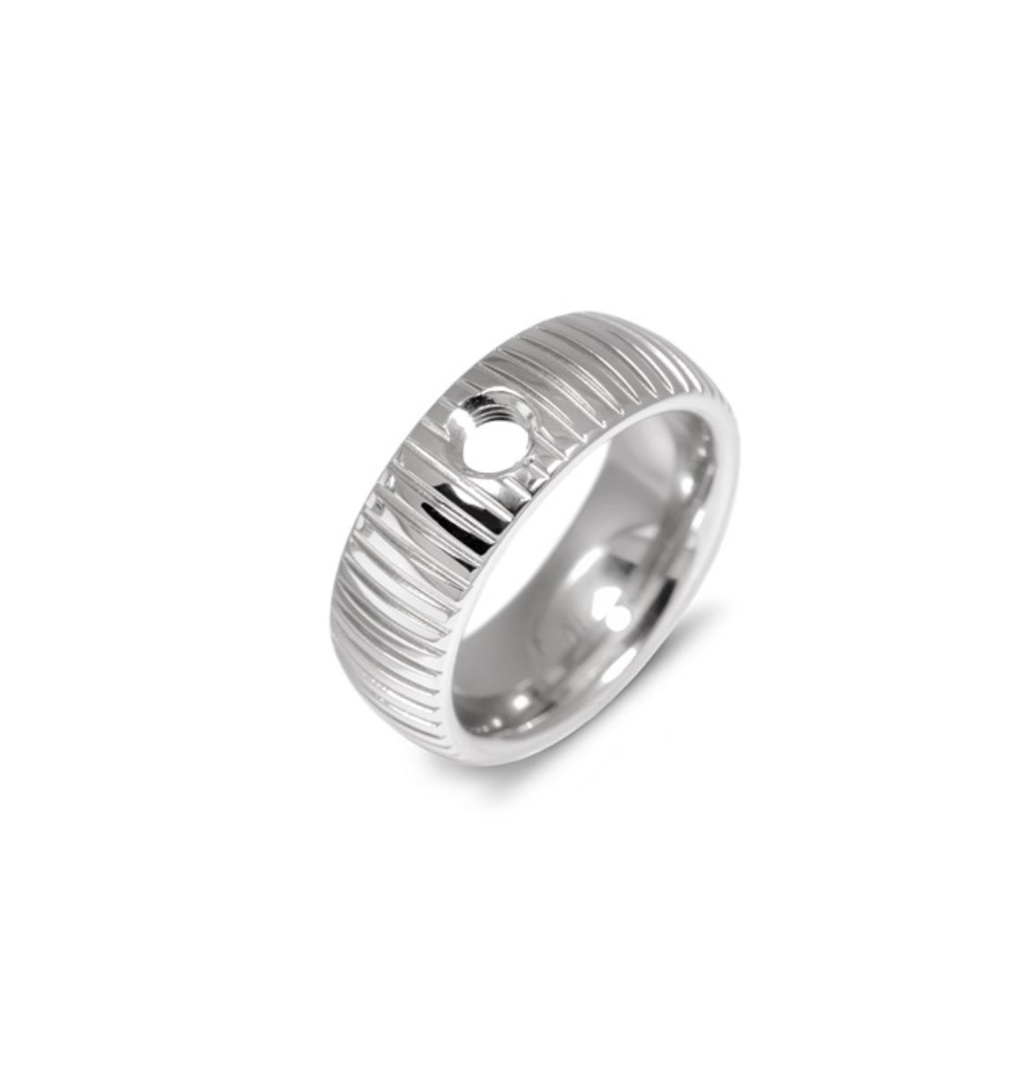 MelanO Ring Vivid Striped  - Silver or Rose Gold