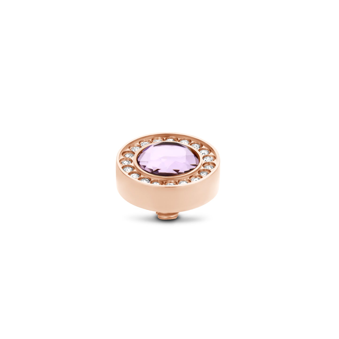 MelanO Halo CZ twisted - Light Rose - silver or Rose gold